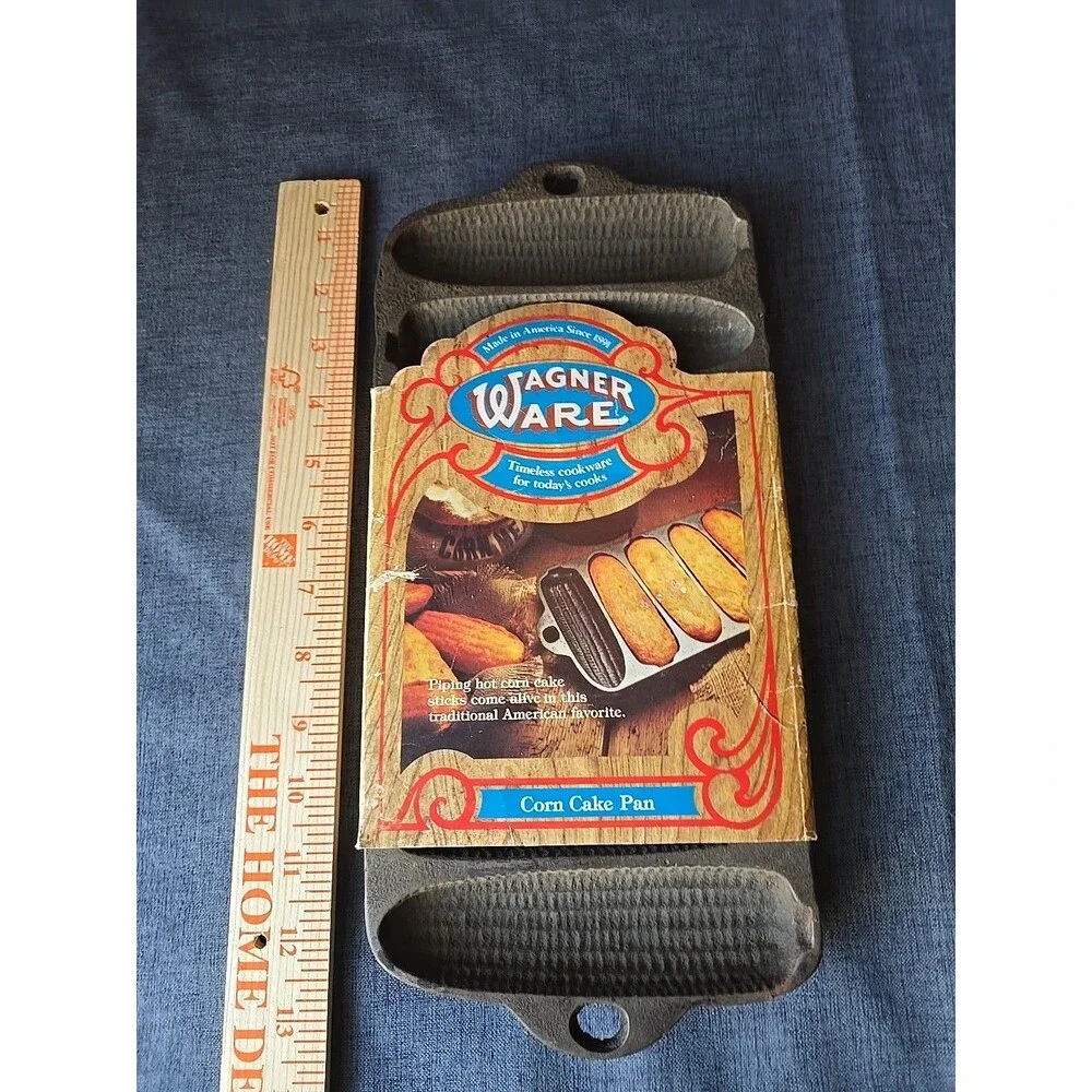 Vintage NOS Wagner Ware Cast Iron Corn Cake Pan USA Stick Muffin Baker SL1319
